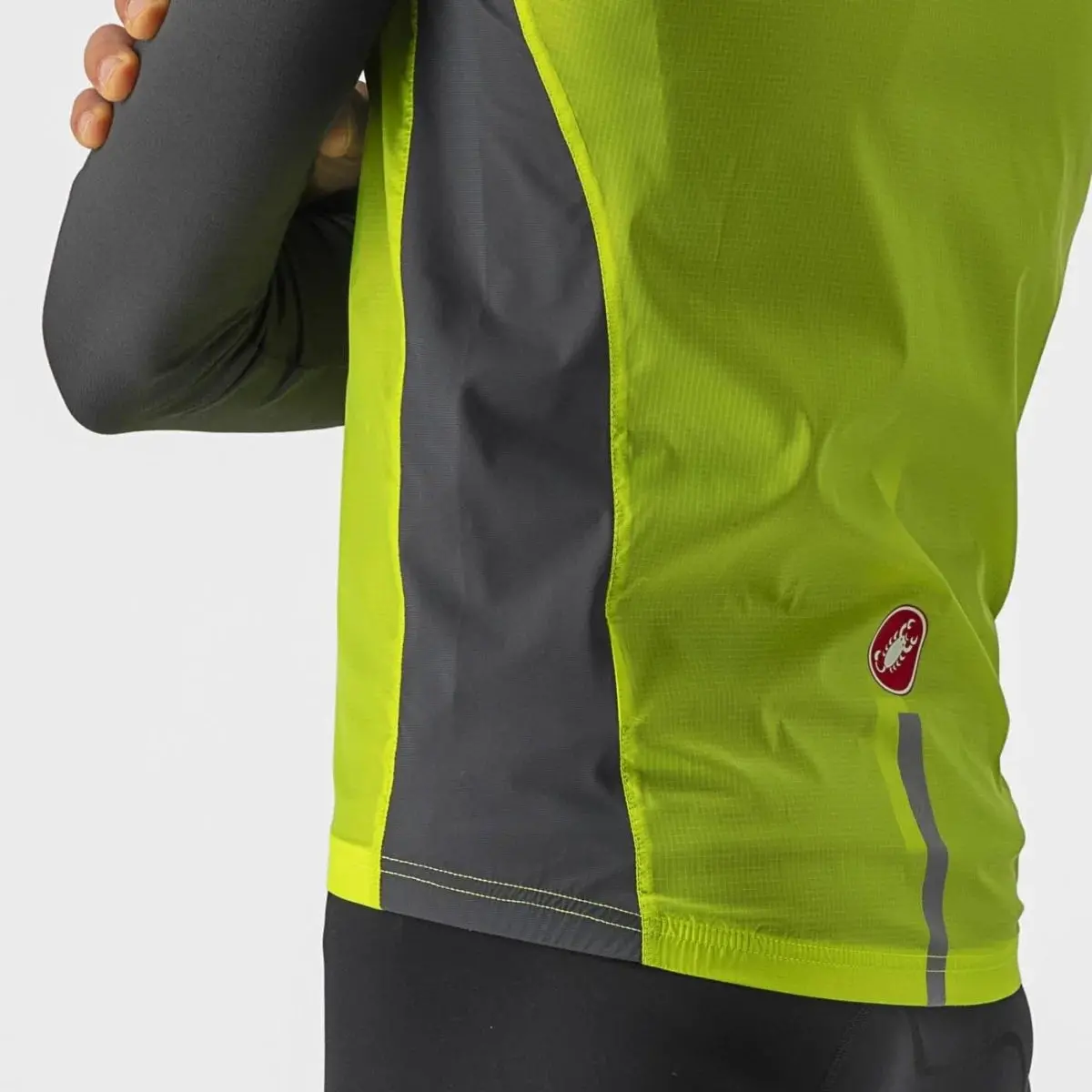 Castelli Squadra Stretch Men's Vest - Electric Lime/Dark Gray 4