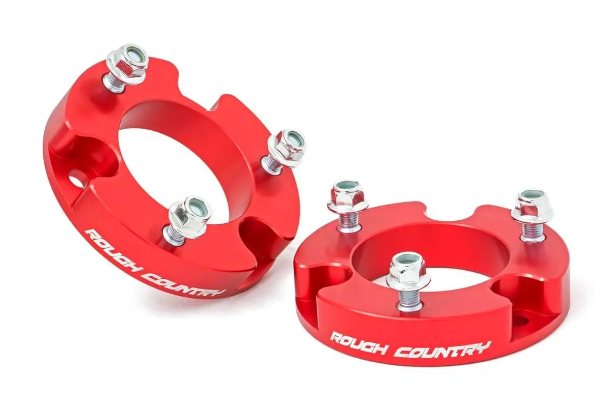 2 Inch Leveling Kit | Aluminum | Red | Toyota Tacoma 2Wd/4Wd (2005-2023) 1