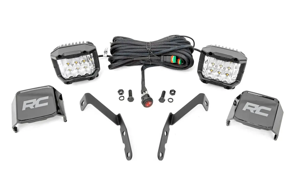 Led Light Kit | Ditch Mount |  3" Osram | Wide | Chevy 1500 & Chevy/Gmc 2500Hd/3500Hd (07-14) 1