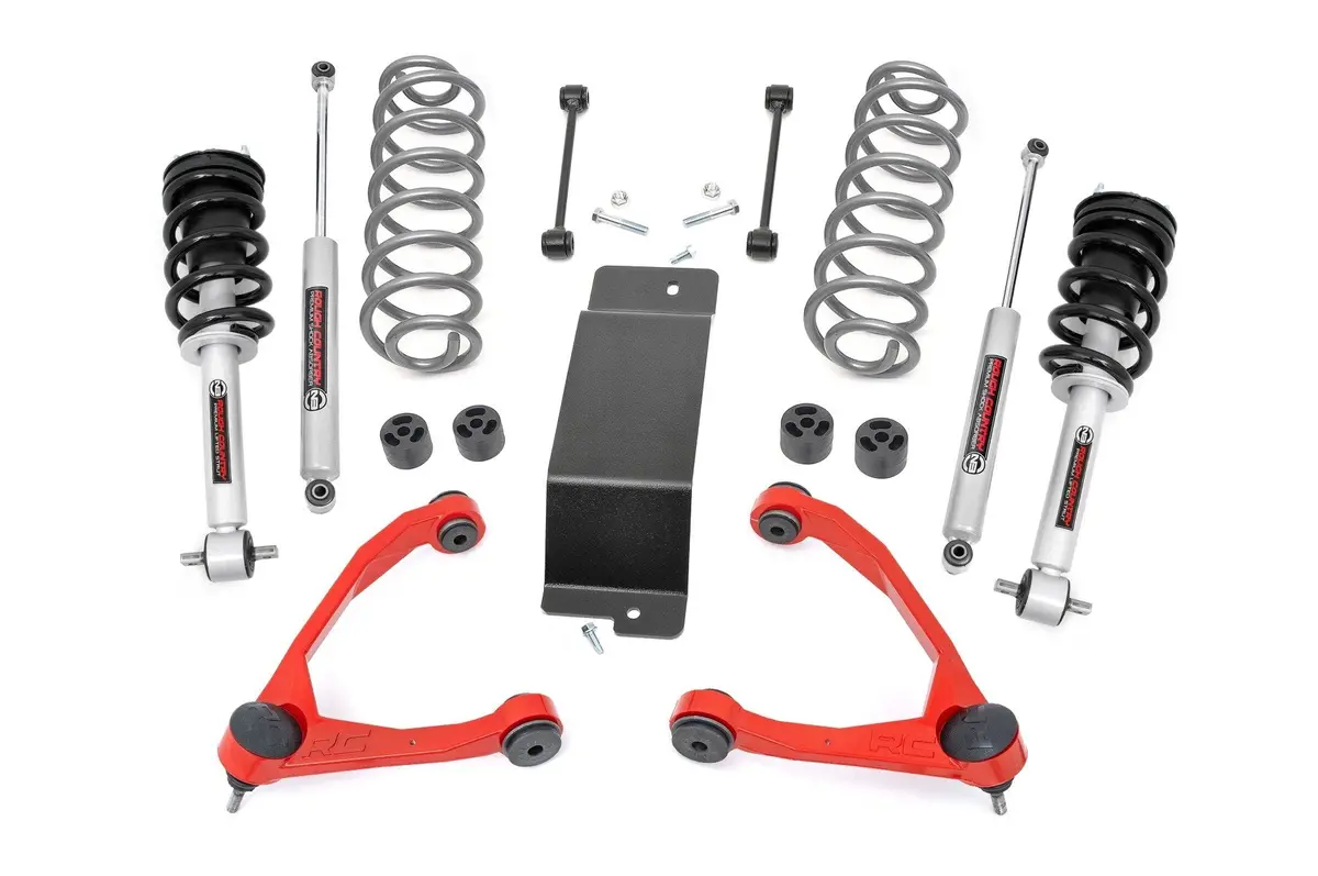 3.5 Inch Lift Kit | N3 Struts | Forged Ucas Red | Chevy/Gmc Suv 1500 2Wd/4Wd (2007-2020) 1