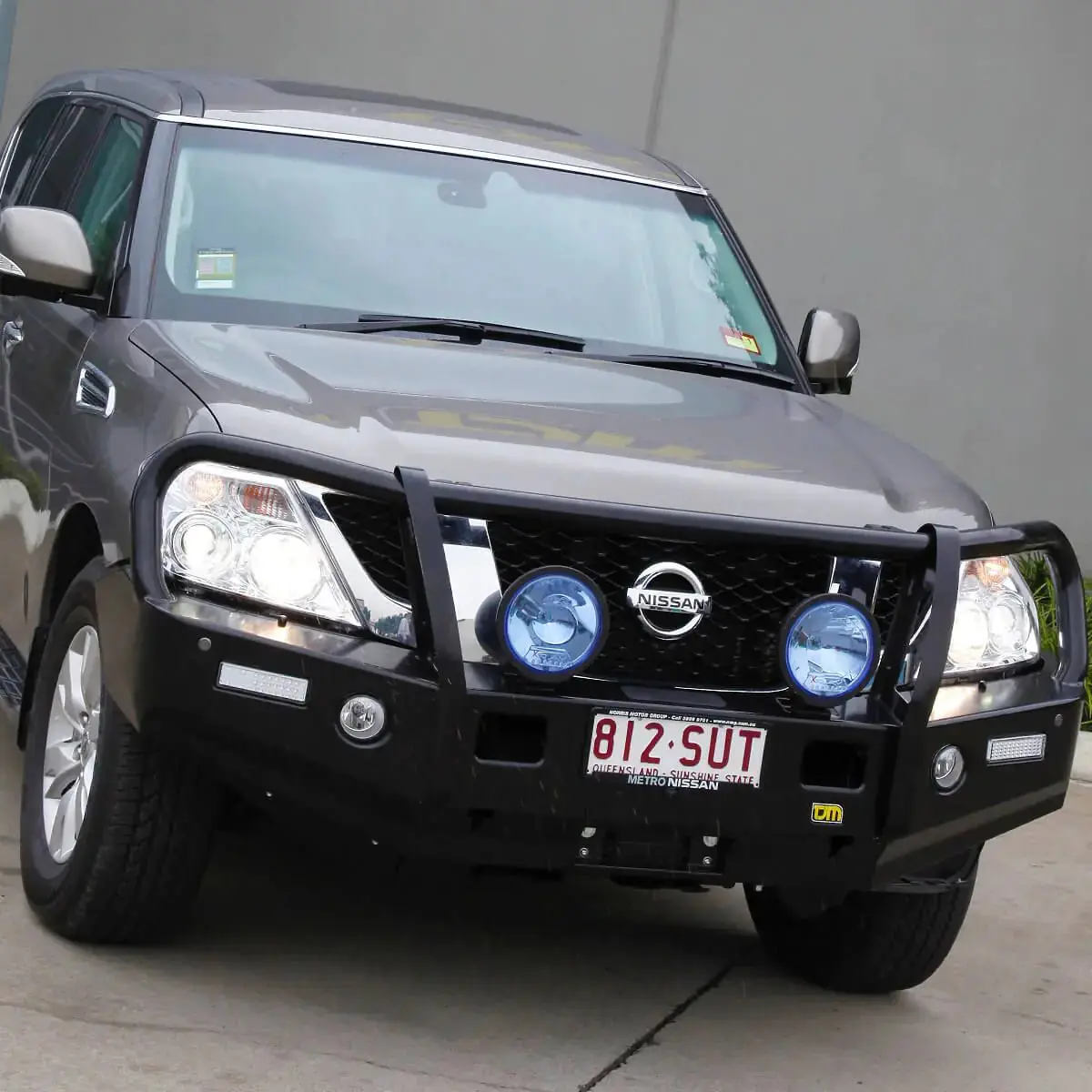 Tjm Outback Bull Bar Black Steel Suit Nissan Patrol Y62 S1-S4 1