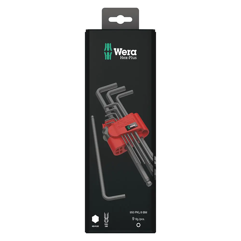 Wera 950/9 Hex-Plus Blacklaser Metric L-Key Set 2