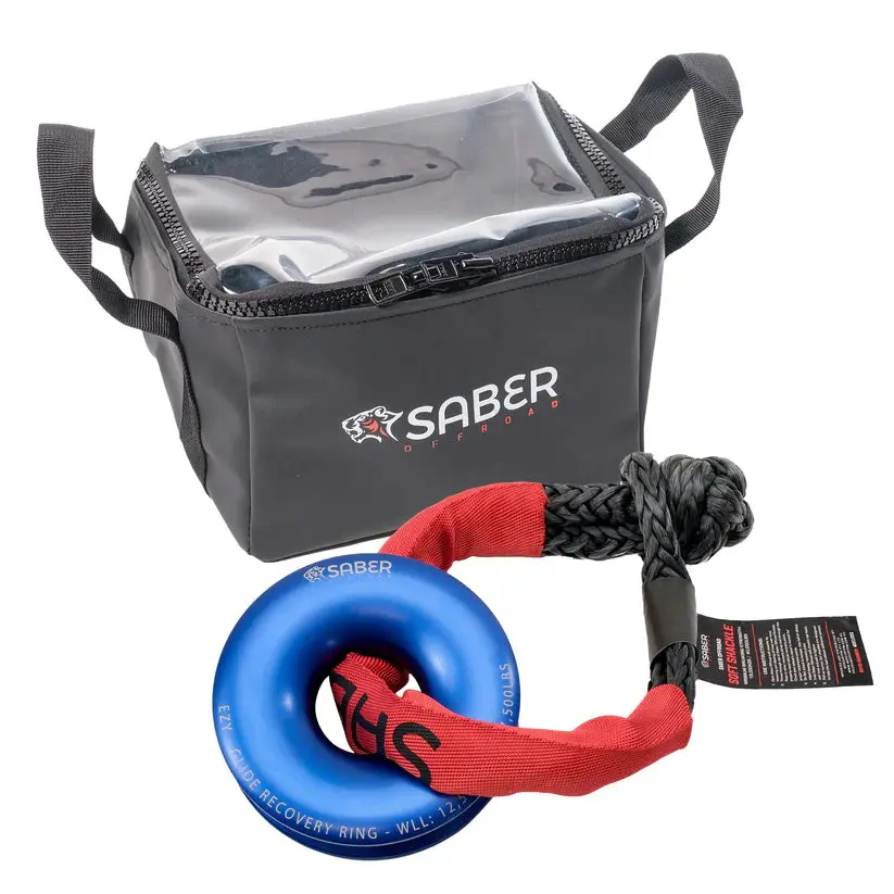 Saber Ezy-Glide 12,500 Wll Recovery Ring, Bag & Sheath Soft Shackle 1