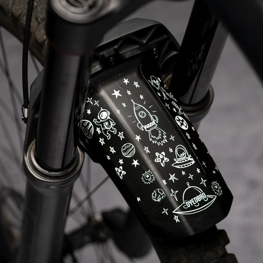 Dyedbro - Mudguard Decals - Fox / Rockshox - Space Trip 2