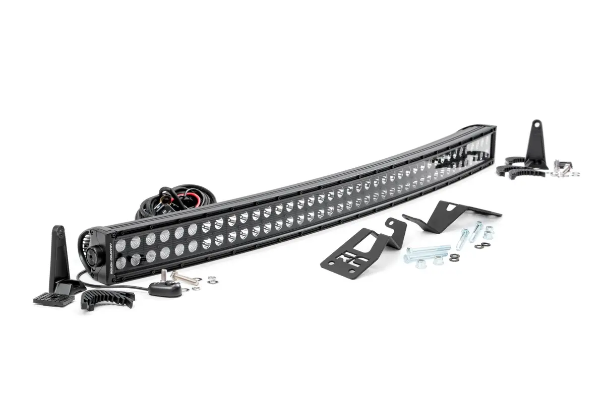 Led Light Kit | Front Mount | 40" Black Dual Row | White Drl | Can-Am Commander Max 1000 1
