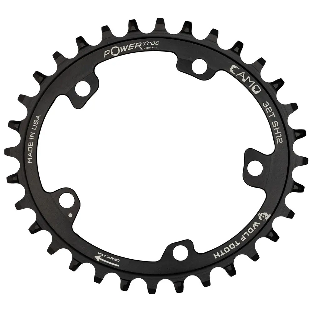 Camo Oval Drop-Stop Chainring 1