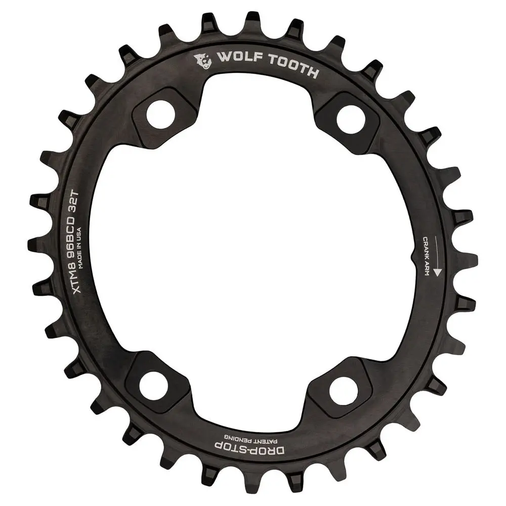 96 Bcd Xt M8000 Oval Drop-Stop Chainring 2