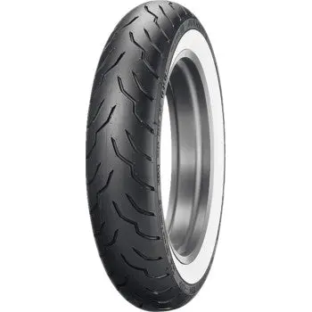 Tire - American Elite - Front - 130/90B16 - Wide Whitewall - 67H 1