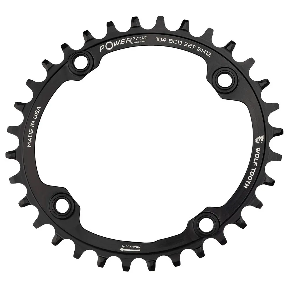 104 Bcd Drop-Stop Oval Chainring - Shimano Hg+ 1
