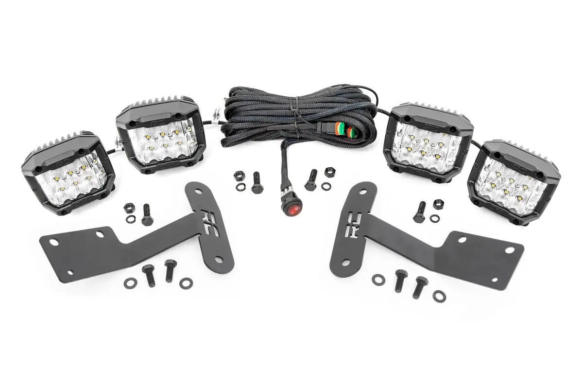Led Light Kit | Ditch Mount | 3" Osram | Wide | Toyota Tundra 2Wd/4Wd (14-21) 1