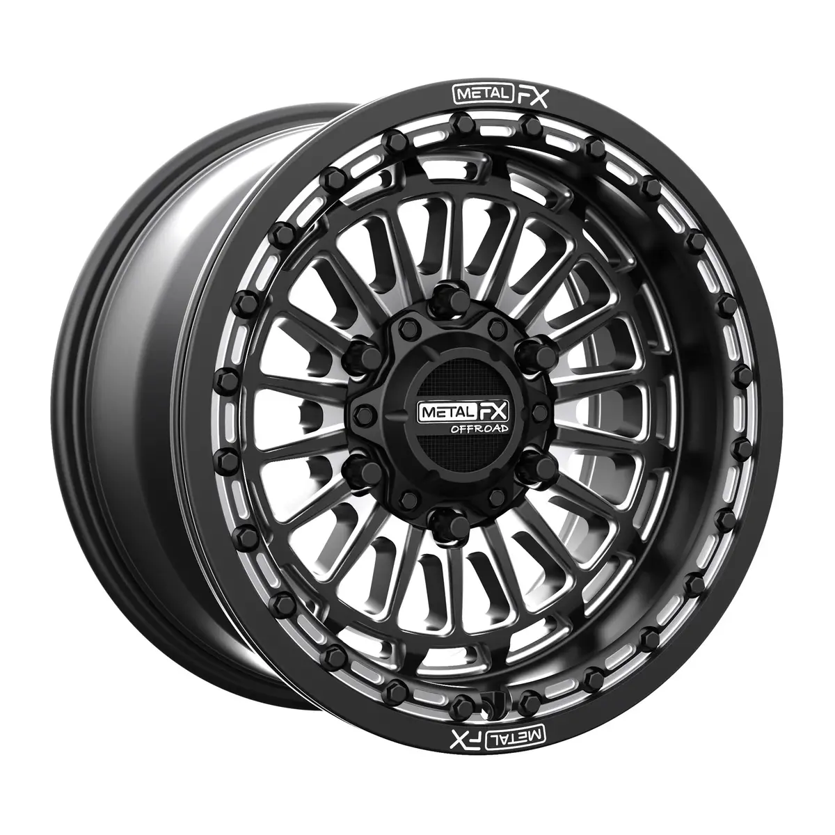 Delta 6R Beadlock | Satin Black Contrast Cut | 15X10 | +38Mm/6.5+3.5 | 6X5.5 | 78343 1
