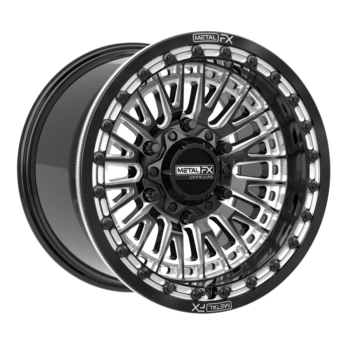 Slayer 6R Beadlock | Gloss Black Contrast Cut | 15X10 +25Mm/6+4 | 6X5.5 | 78691 1