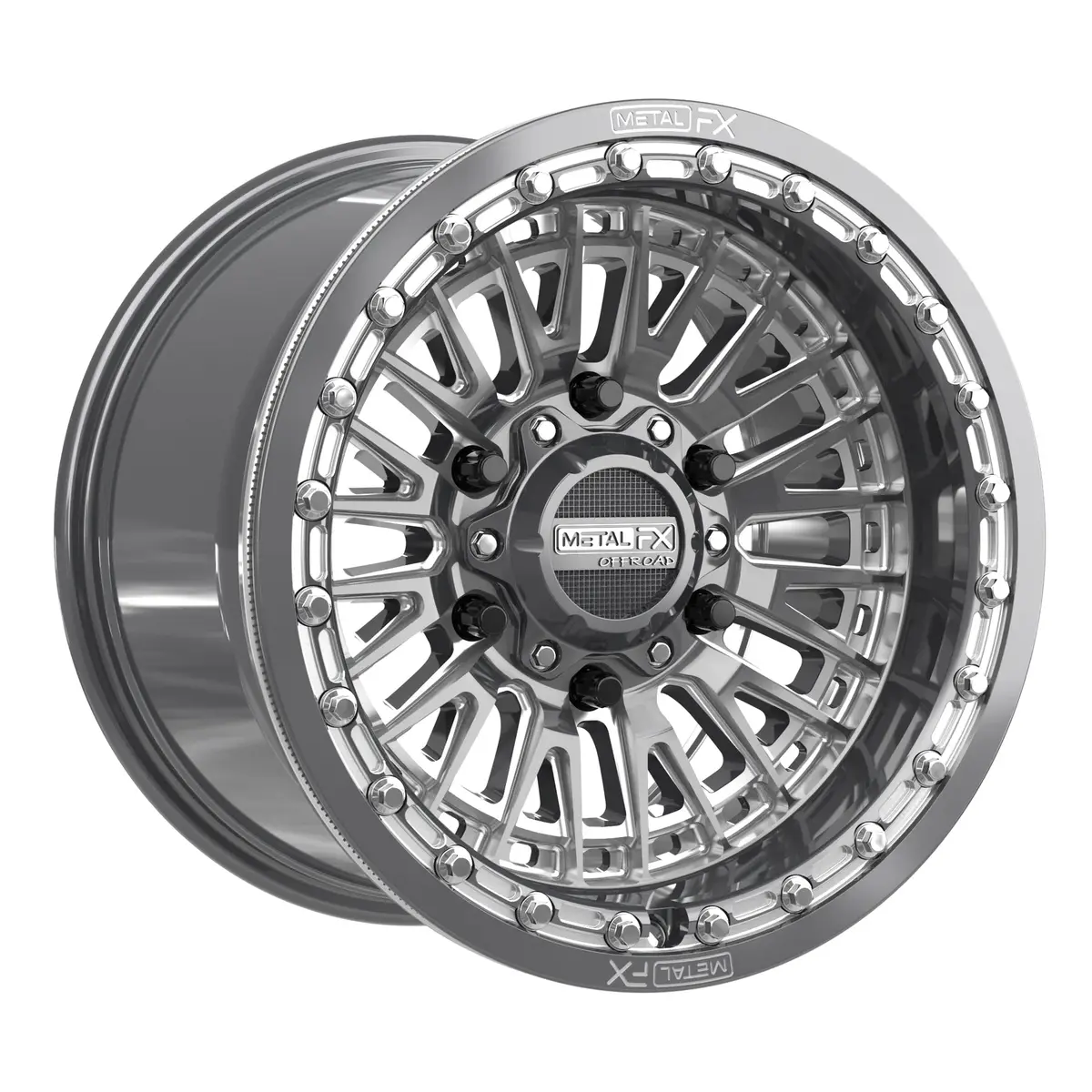 Slayer 6R Beadlock | Gunmetal Contrast Cut | 15X10 | +25Mm/6+4 | 6X5.5 | 78692 1