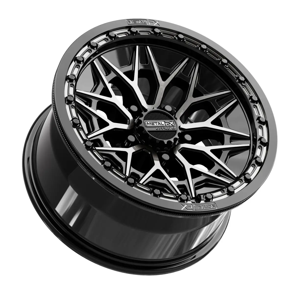 Alpha R Beadlock | Gloss Black Ddt Face | 15X8 | +0Mm/4+4 | 5X4.5 | 78761 1