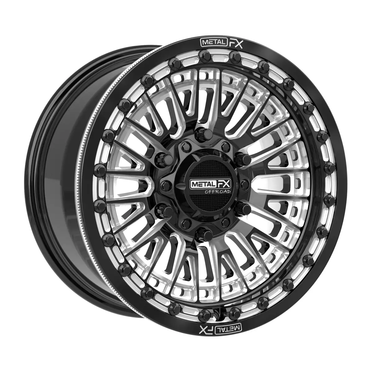 Slayer 6R Beadlock | Gloss Black Contrast Cut | 15X8 +25Mm/5+3 | 6X5.5 | 78681 1