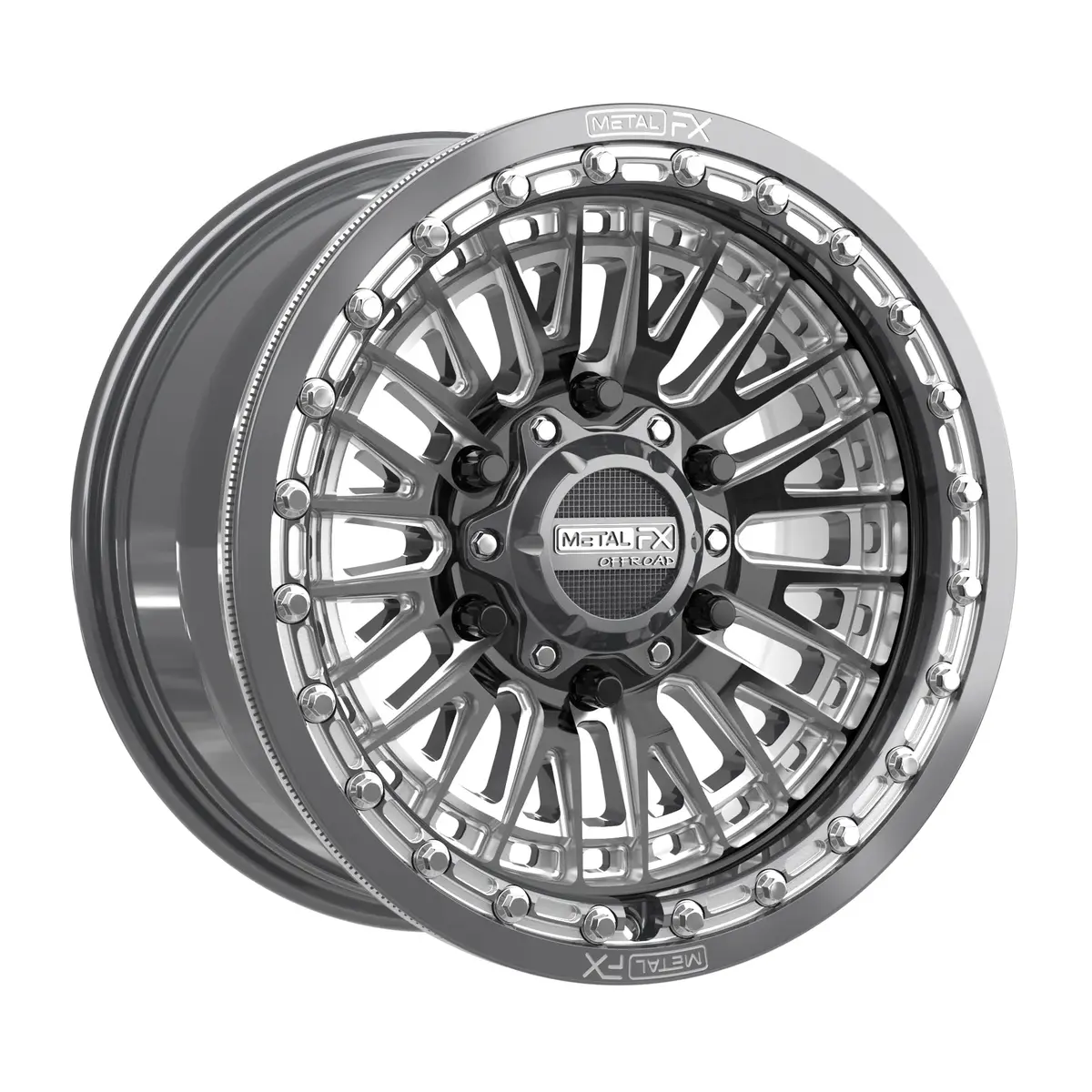 Slayer 6R Beadlock | Gunmetal Contrast Cut | 15X8 | +25Mm/5+3 | 6X5.5 | 78682 1