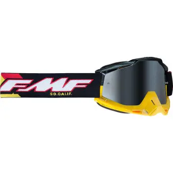 Powerbomb Goggles - Speedway - Black/Yellow/Red/White - Silver Mirror 1