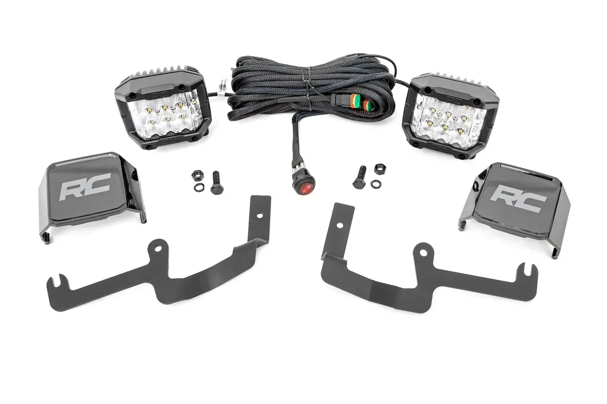 Led Light Kit | Ditch Mount |  3" Osram | Wide | Chevy Silverado 1500 (19-24) 1
