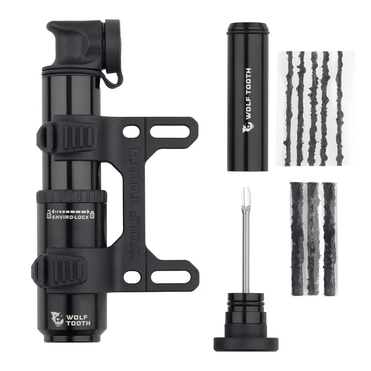 Wolf Tooth Encase Pump 40Cc With Tubeless Tyre Plug Tool 1