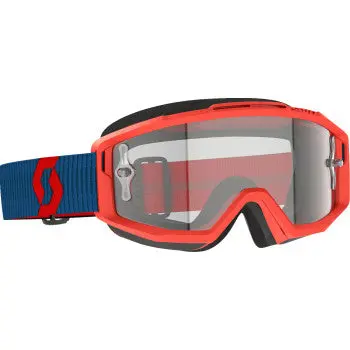 Split Otg Goggle - Dark Blue/Neon Red - Clear 1