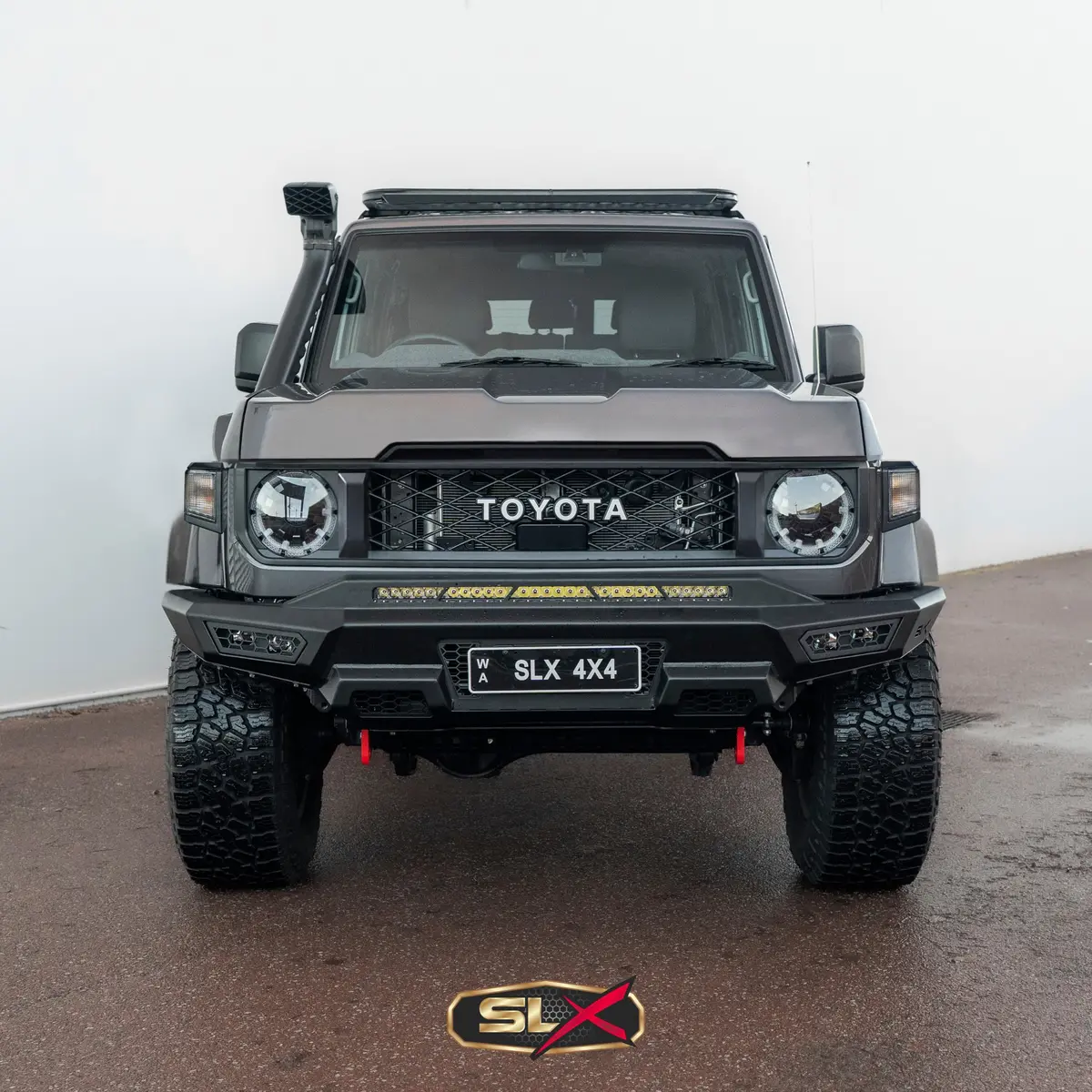 Slx Recon No Hoop Bull Bar, Suitable For Toyota Land Cruiser (Facelift) 76, 78, 79 Series, 2024 On Slx Recon Bull Bar 1