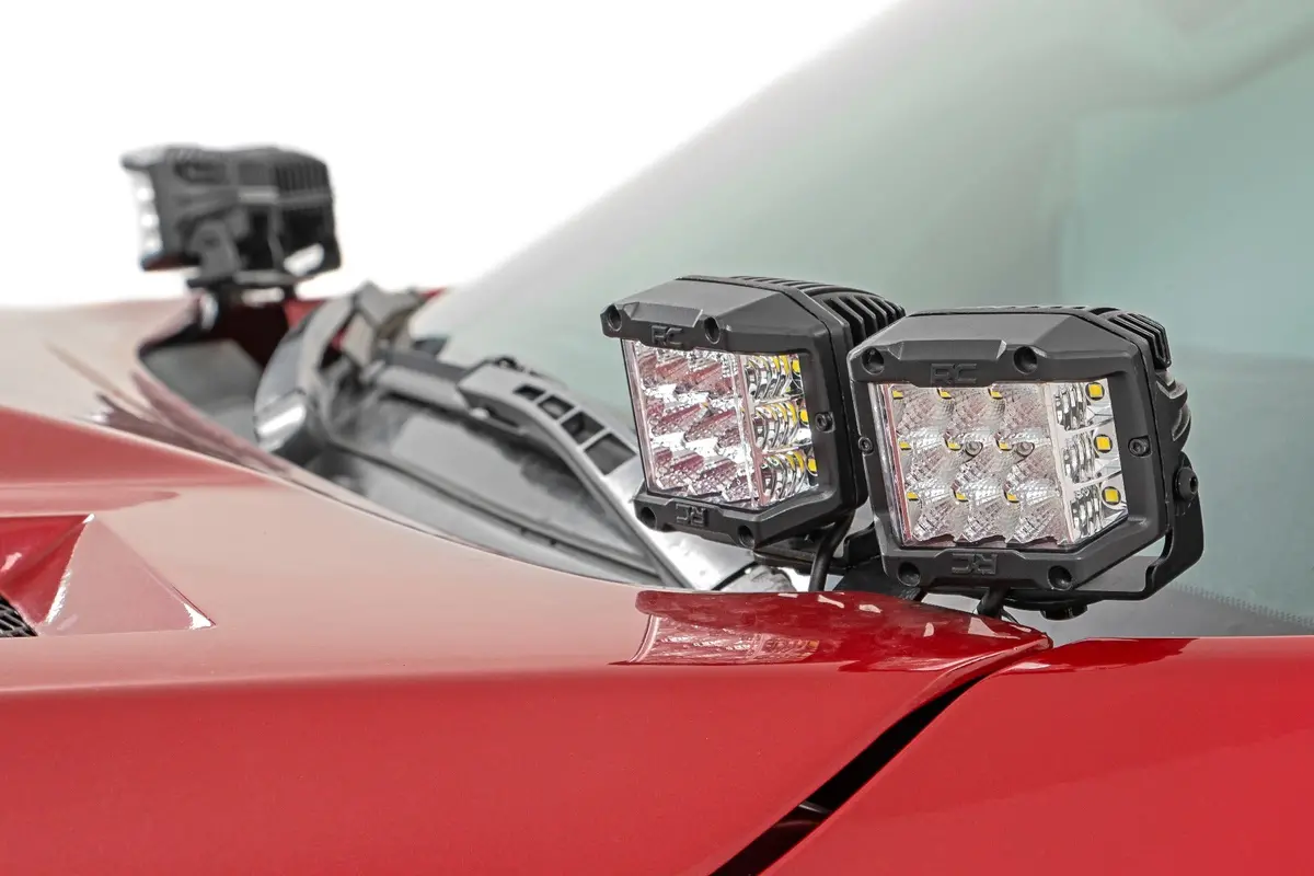 Led Light Kit | Ditch Mount | Dual 2" Black Pairs | Spot | Toyota Tundra (14-21) 2