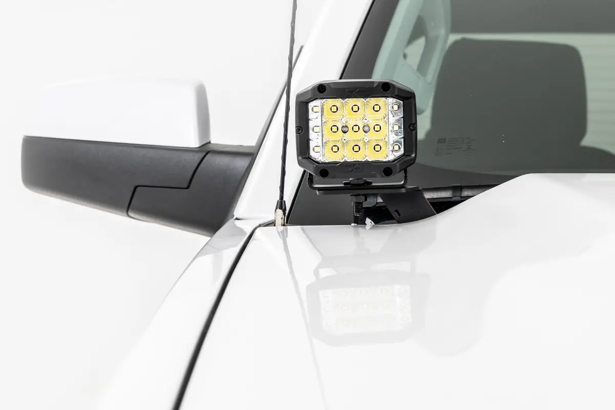 Led Ditch Light Kit | 2In Black Pair | Spot | Chevy/Gmc 1500 (14-18 & Classic) 2