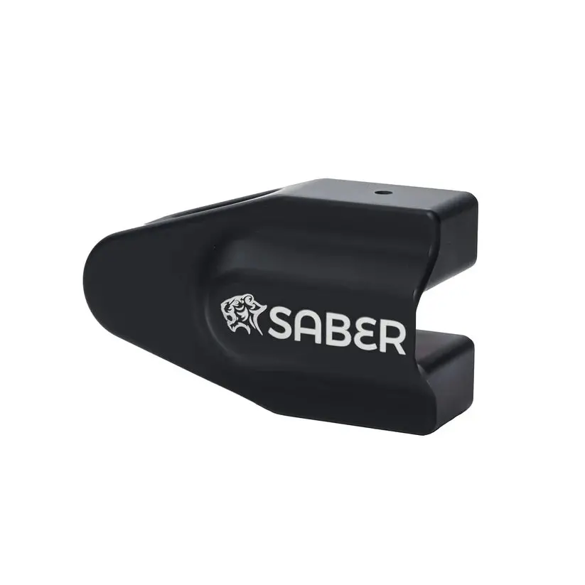 Saber Wedge Alloy Winch Shackle - Black 1