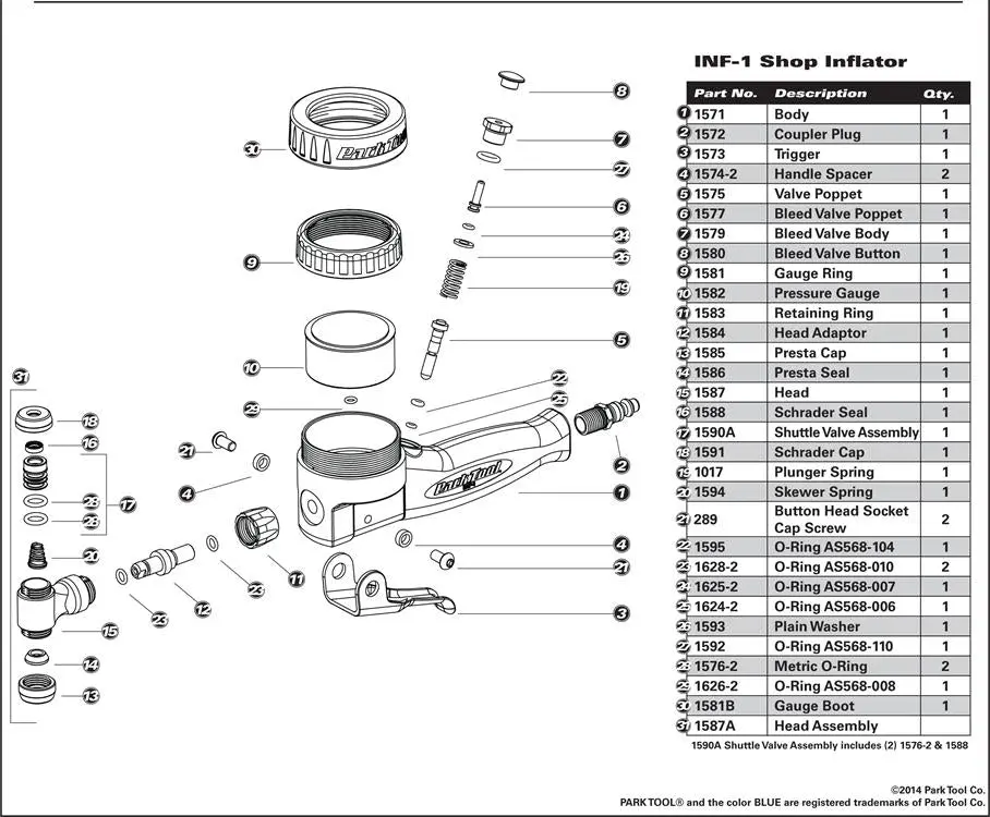 Park Tool - Inf-1/2 Parts 1