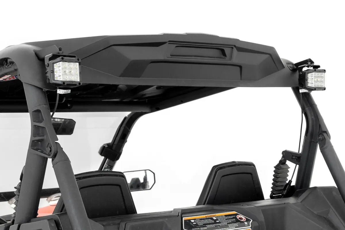 Led Light Kit | Rear Mount | 2" Black Pair | Flood | Can-Am Maverick Sport 1000R 2