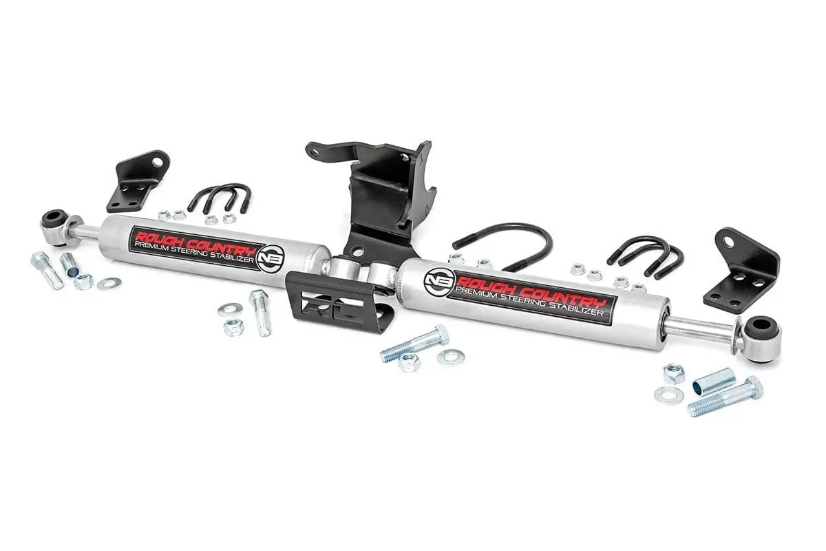 N3 Steering Stabilizer | Dual | 2.5-8 Inch Lift | Jeep Gladiator Jt/Wrangler Jl (18-25) 1