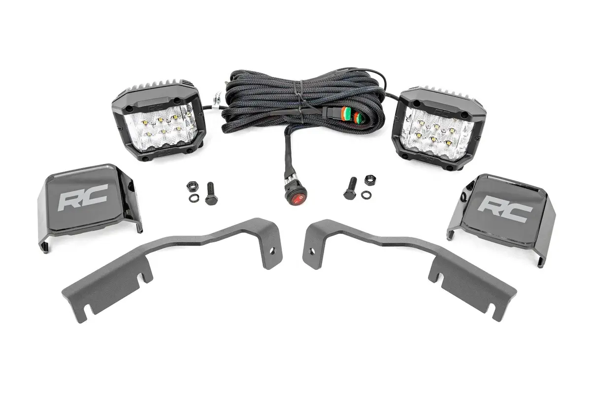 Led Light Kit | Ditch Mount |  3" Osram | Wide | Nissan Frontier (22-24) 1