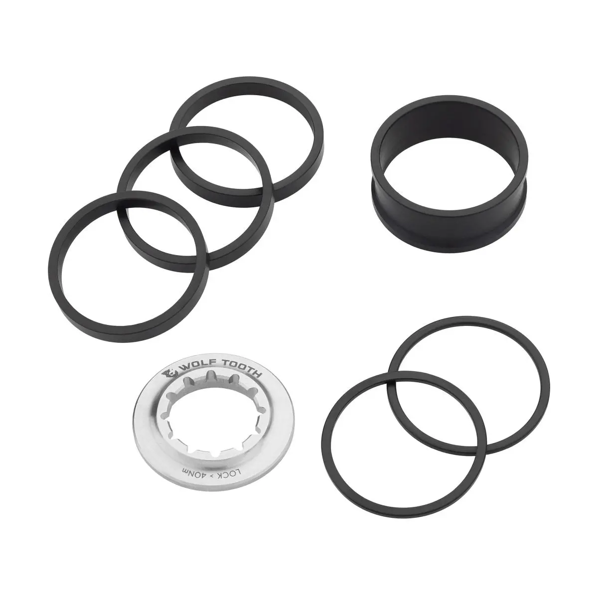 Wolf Tooth Single Speed Spacer Kit With Lockring 1