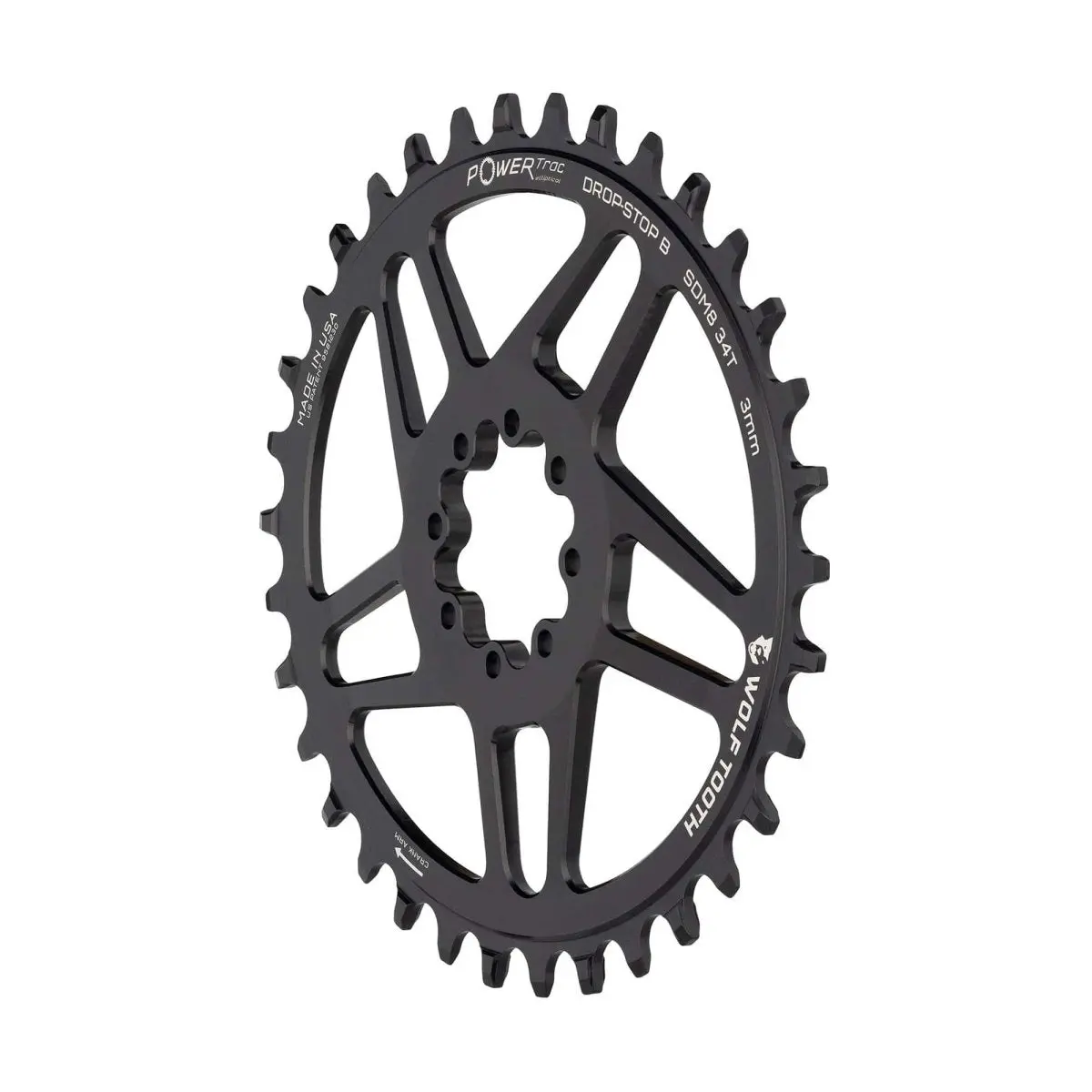 Sram Dm Mtb 8-Bolt Oval Drop-Stop B Chainring - 3Mm Offset 2