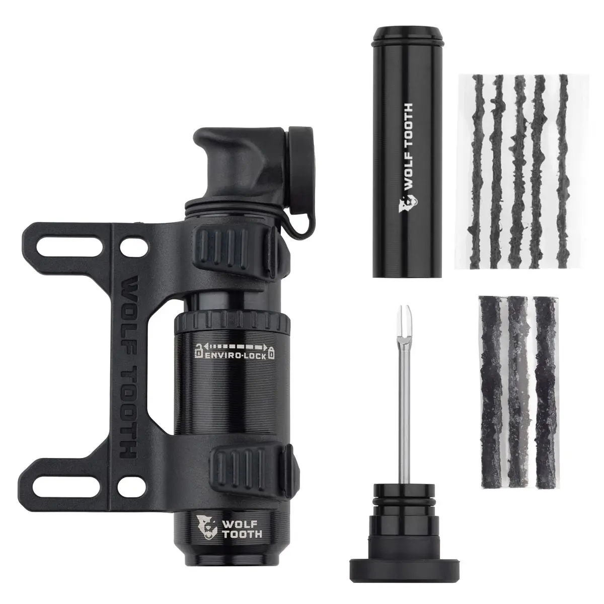 Wolf Tooth Encase Pump 30Cc With Tubeless Tyre Plug Tool 1