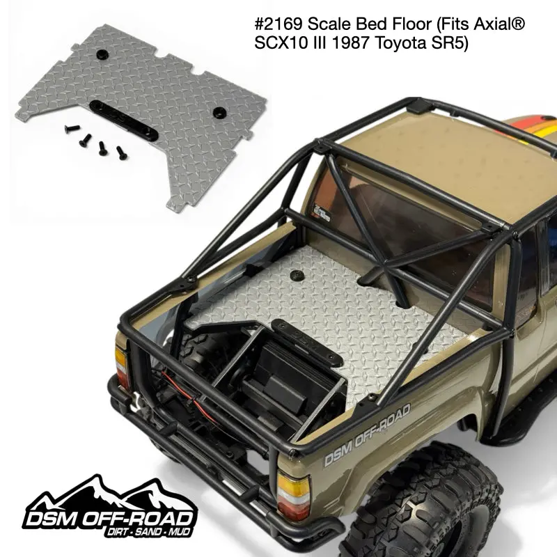 Scale Bed Floor - Fits Axial® Scx10 Iii 1987 Toyota Sr5 1
