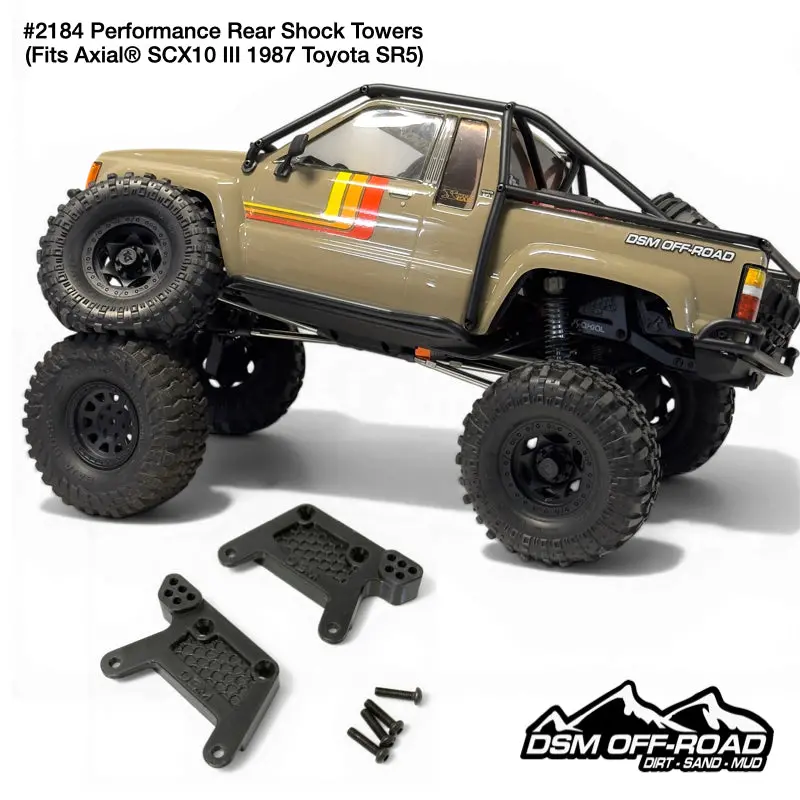 Performance Rear Shock Towers - Fits Axial® Scx10 Iii 1987 Toyota Sr5 1