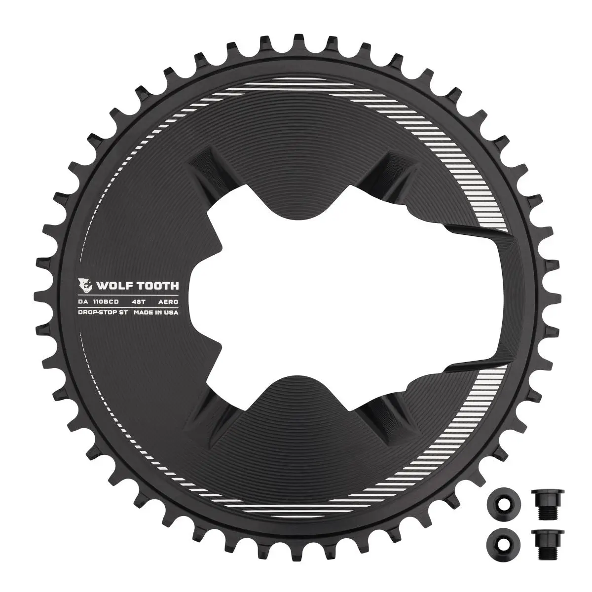 Shimano 9200 Aero 1X Drop-Stop Chainring - 110 X 4 Bcd - Shimano Hg+ 3