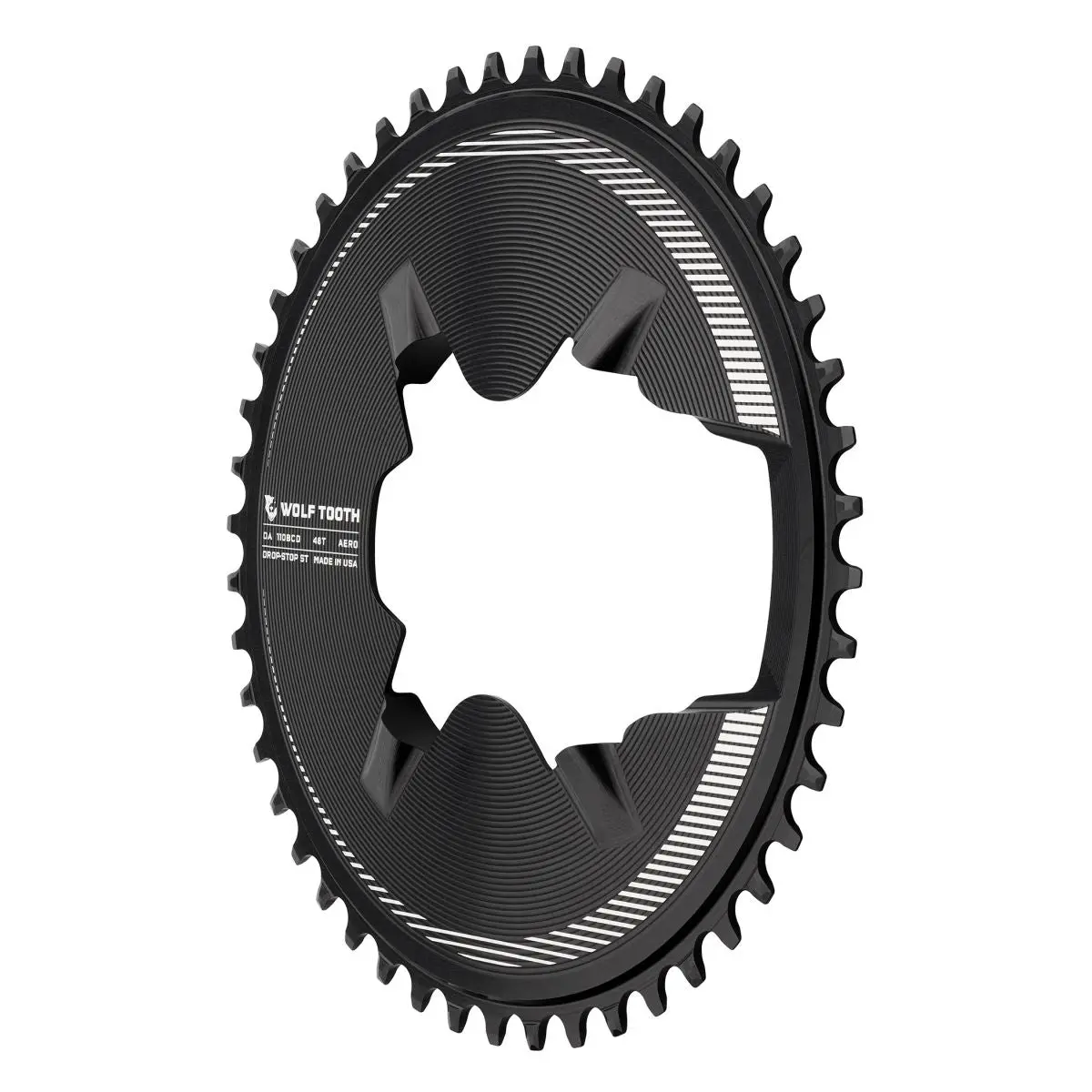 Shimano 9200 Aero 1X Drop-Stop Chainring - 110 X 4 Bcd - Shimano Hg+ 1