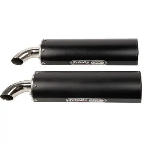 Full Dual Exhaust System - Black - Rzr Xp 1000 1