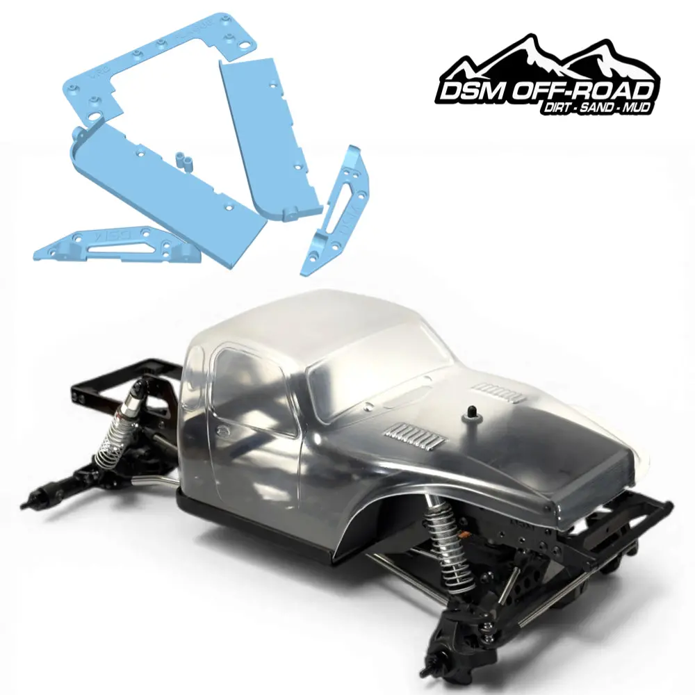Sliders For Reefs Rc® Plague Cab Only (Fits Vanquish® Vrd, Mullet & Stance) (Stl File) 1