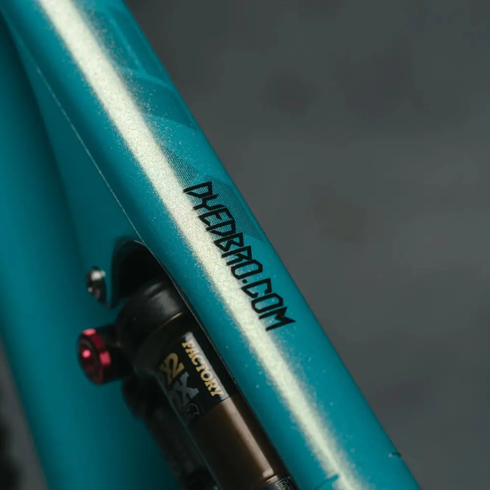 Dyedbro Mtb Frame Protection - Clear Glitter 1