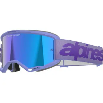 Vision 5 Goggle - Wordmark - Purple - Blue Mirror 1