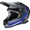 Youth F.I. Helmet - Fractal - Mips -Matte Black/Blue - Large 1