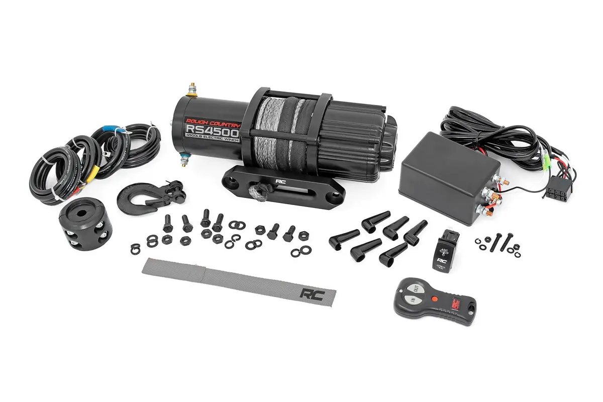 4500-Lb Winch W/ Remote | Utv | Synthetic Rope 1