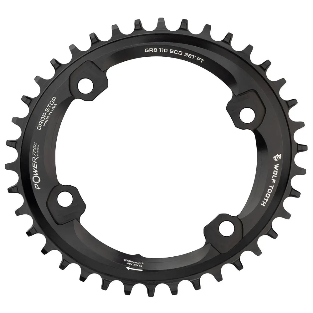 Shimano Grx 1X Oval Drop-Stop B Chainring - 110 X 4 Bcd 1