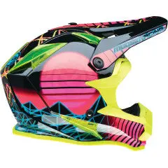 Youth F.I. Helmet - Vaporwave - Mips - Black/Pink/Yellow- Large 1