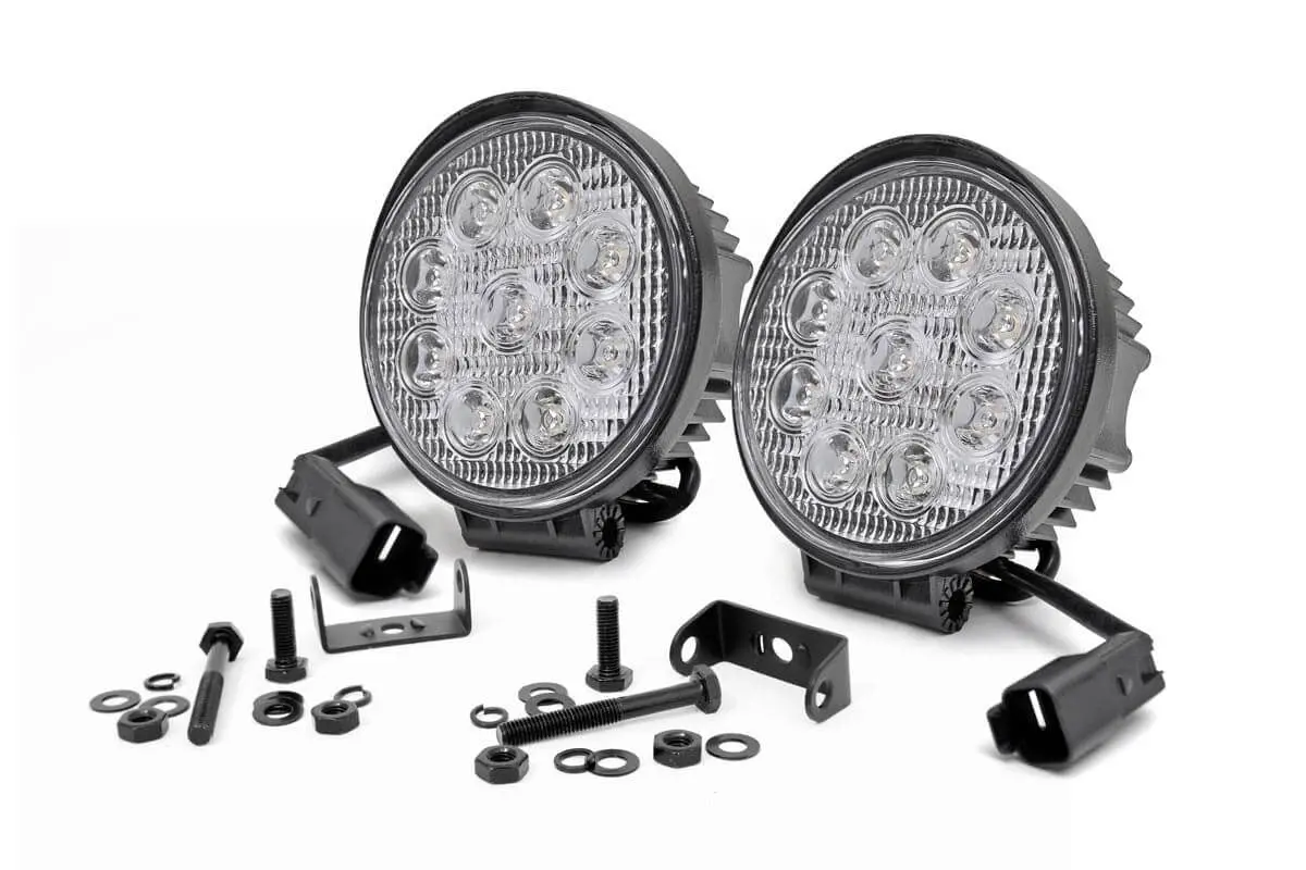 4 Inch Chrome Series Led Light | Round | Pair 1