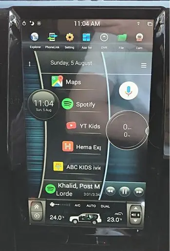 16Inch Android Head Unit To Suit Prado 2017-23 1