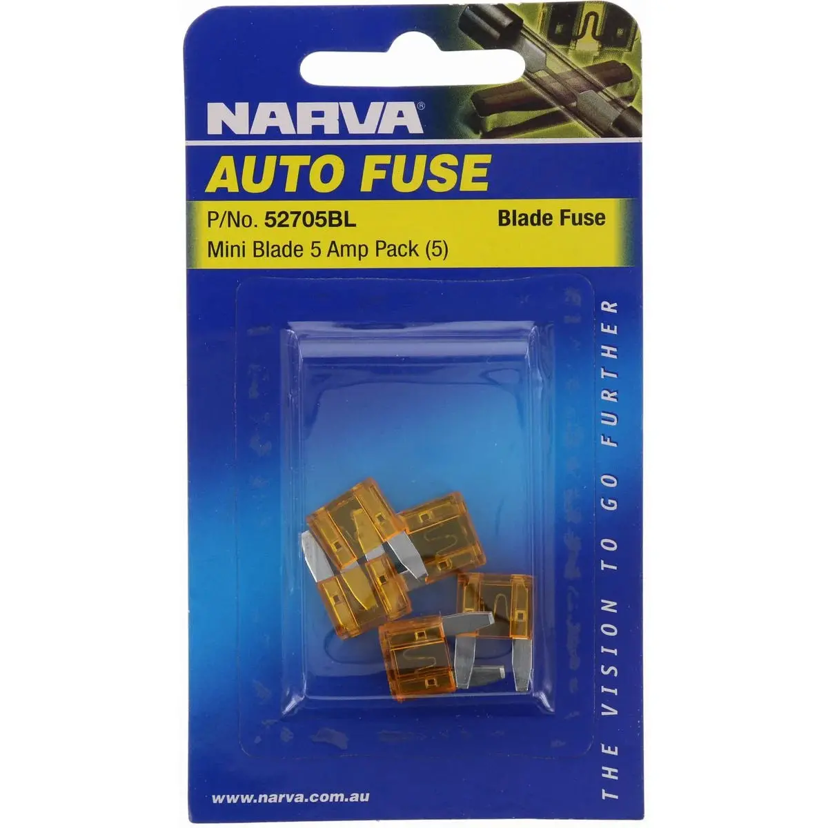 Narva Mini Blade Fuse 5A 5 Pce 1